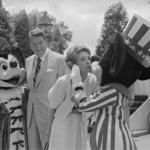 President & Mrs Reagan at Epcot, May 27, 1985.